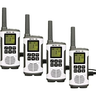 Retevis Talkie-walkie - Noir et argent - Publicité Retevis Talkie-walkie - Noir et argent - Publicité