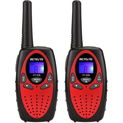 Retevis Talkie-walkie - Rouge et noir - Publicité Retevis Talkie-walkie - Rouge et noir - Publicité