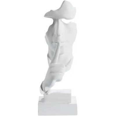 Beliani Raahe - Figurine moderne visage humain - Résine blanche - Publicité Beliani Raahe - Figurine moderne visage humain - Résine blanche - Publicité