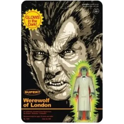 Super7 Le Loup-Garou de Londres - Figurine ReAction Werewolf of London (Monster Glow) 10 cm - Publicité Super7 Le Loup-Garou de Londres - Figurine ReAction Werewolf of London (Monster Glow) 10 cm - Publicité