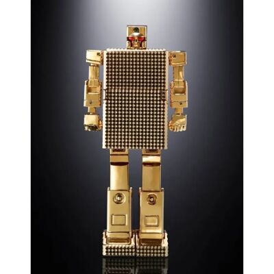 Tamashi Golden Warrior Gold Lightan - Figurine Diecast Soul of Chogokin GX-32SP Gold Lightan 50th Anniversary Ver. 13 cm - Publicité Tamashi Golden Warrior Gold Lightan - Figurine Diecast Soul of Chogokin GX-32SP Gold Lightan 50th Anniversary Ver. 13 cm - Publicité