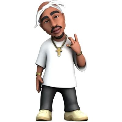 Minix Figurine Tupac Shakur - 12 cm - Publicité Minix Figurine Tupac Shakur - 12 cm - Publicité