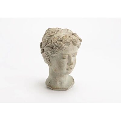 Amadeus Buste Femme - Gris - 16x15x23 cm - Sculpture - Publicité Amadeus Buste Femme - Gris - 16x15x23 cm - Sculpture - Publicité