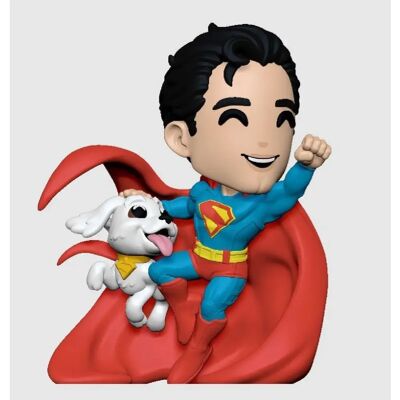 Youtoz Superman 2025 - Figurine Superman & Krypto 13 cm - Publicité Youtoz Superman 2025 - Figurine Superman & Krypto 13 cm - Publicité