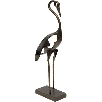 ATMOSPHERA Statuette Héron en Métal Shilo 47cm Marron - Publicité ATMOSPHERA Statuette Héron en Métal Shilo 47cm Marron - Publicité