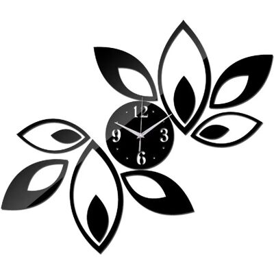 Yonis horloge murale quartz - Noir - Publicité Yonis horloge murale quartz - Noir - Publicité