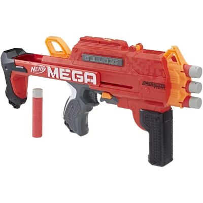 Nerf pistolet Mega Bulldog - Rouge - Publicité Nerf pistolet Mega Bulldog - Rouge - Publicité