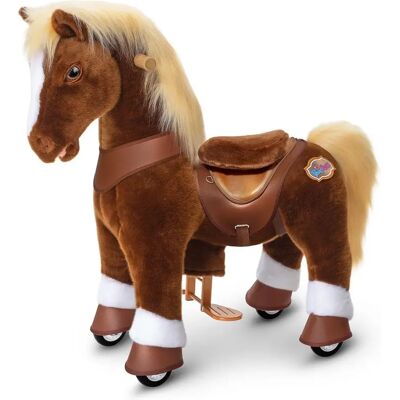 Ponycycle Cheval porteur enfant - marron blond - Publicité Ponycycle Cheval porteur enfant - marron blond - Publicité