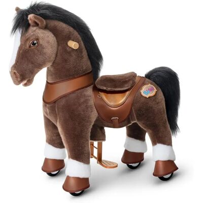 Ponycycle Cheval porteur enfant - Marron - Publicité Ponycycle Cheval porteur enfant - Marron - Publicité