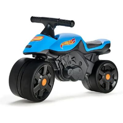 FALK Hot Wheels Moto Racing - Draisienne Bleue - Plastique recyclé 40% - Grandes roues - Publicité FALK Hot Wheels Moto Racing - Draisienne Bleue - Plastique recyclé 40% - Grandes roues - Publicité