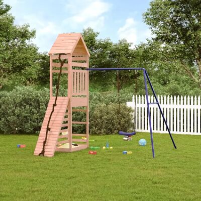 Playset d'extérieur vidaXL en bois massif de Douglas - Maison et tour de jardin - Publicité Playset d'extérieur vidaXL en bois massif de Douglas - Maison et tour de jardin - Publicité