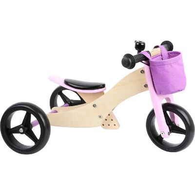 Small Foot small_foot Tricycle/Draisienne en bois rose - Publicité Small Foot small_foot Tricycle/Draisienne en bois rose - Publicité