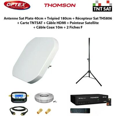 Optex Antenne Sat Plate - Publicité Optex Antenne Sat Plate - Publicité