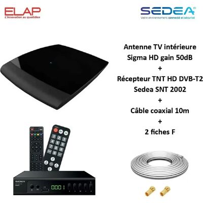 ELAP Antenne TV Intérieure Sigma HD - Publicité ELAP Antenne TV Intérieure Sigma HD - Publicité