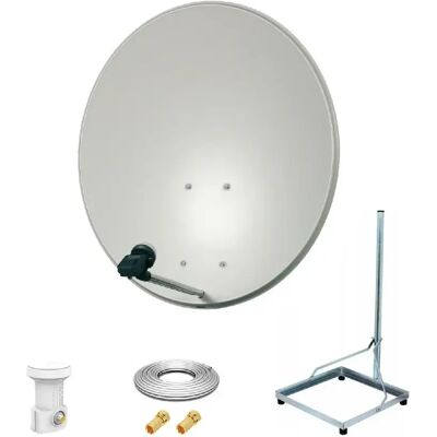 Optex Kit Antenne Parabole 80cm Acier - Publicité Optex Kit Antenne Parabole 80cm Acier - Publicité