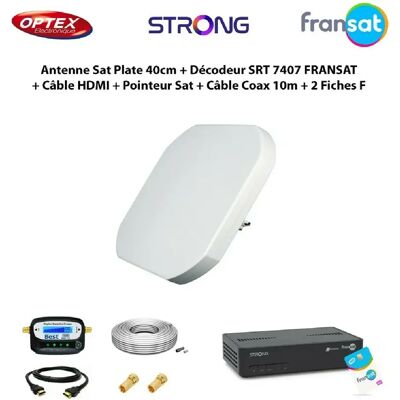 OPTEX Kit Antenne Satellite Plate 40cm - Publicité OPTEX Kit Antenne Satellite Plate 40cm - Publicité