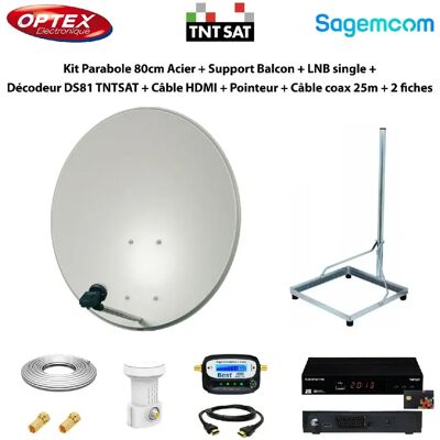 Optex Kit Parabole 80 cm - Publicité Optex Kit Parabole 80 cm - Publicité