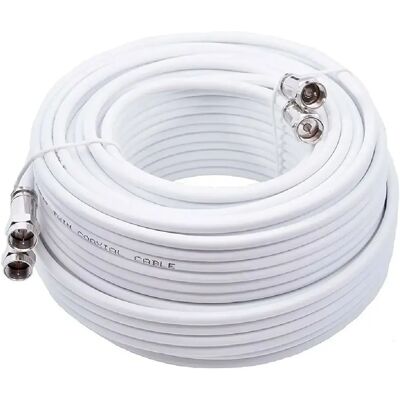 Elap Câble coaxial satellite - Blanc - Publicité Elap Câble coaxial satellite - Blanc - Publicité