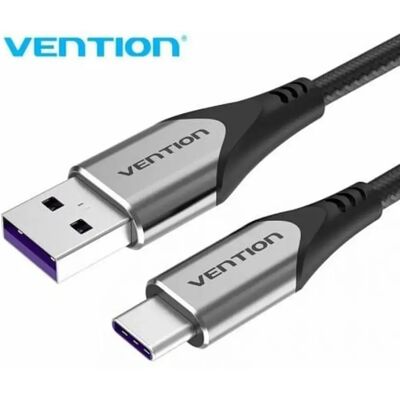 Câble USB-C vers USB 2.0 Vention - 1,5 m, Gris - Publicité Câble USB-C vers USB 2.0 Vention - 1,5 m, Gris - Publicité