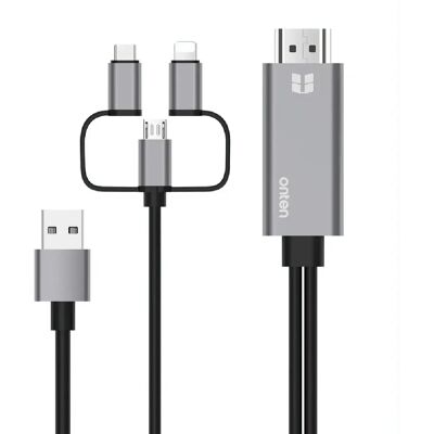 Câble HDTV 3 En 1 1080P Pour Mobile Connectez Télévision Et Moniteur Facilement Gris YONIS - Publicité Câble HDTV 3 En 1 1080P Pour Mobile Connectez Télévision Et Moniteur Facilement Gris YONIS - Publicité