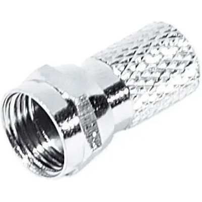 Dexlan Prise F pour câble antenne coaxial SAT / TV - lot de 100 pcs - Publicité Dexlan Prise F pour câble antenne coaxial SAT / TV - lot de 100 pcs - Publicité