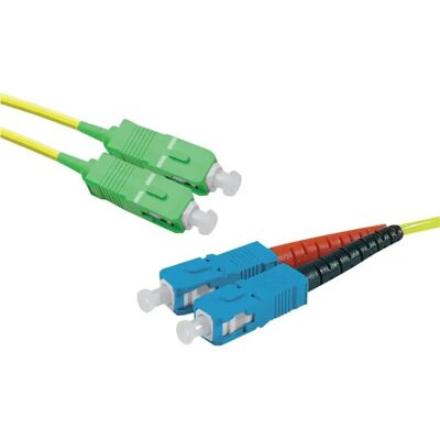 Dexlan Jarretière optique duplex monomode OS2 9/125 SC-APC/SC-UPC jaune - 5 m - Publicité Dexlan Jarretière optique duplex monomode OS2 9/125 SC-APC/SC-UPC jaune - 5 m - Publicité
