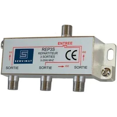 Axitronic REP3S - Diviseur TV 3 voies 5-2400 MHz - Publicité Axitronic REP3S - Diviseur TV 3 voies 5-2400 MHz - Publicité