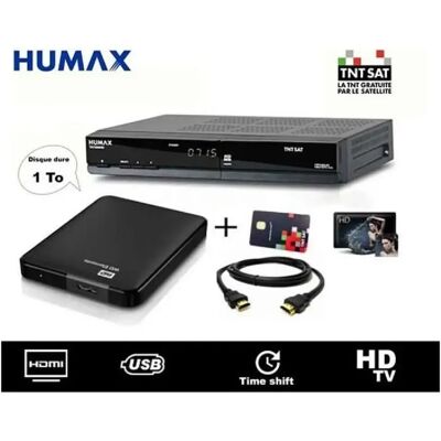 Récepteur Satellite HUMAX TN 7000 HD PVR TNTSAT + Disque Dur 1To - Publicité Récepteur Satellite HUMAX TN 7000 HD PVR TNTSAT + Disque Dur 1To - Publicité