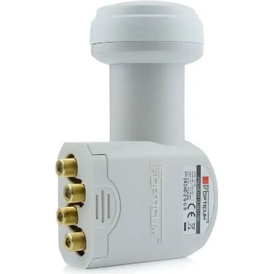 LNB Quad OPTICUM 0,1 dB Universel Full HD 3D 4 sorties - Publicité LNB Quad OPTICUM 0,1 dB Universel Full HD 3D 4 sorties - Publicité