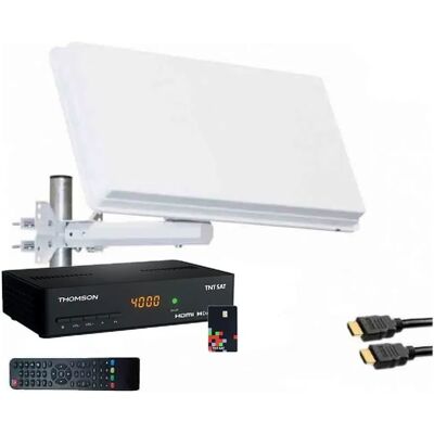 Antenne Satellite SELFSAT H30D LNB Single avec Récepteur TNTSAT - Publicité Antenne Satellite SELFSAT H30D LNB Single avec Récepteur TNTSAT - Publicité