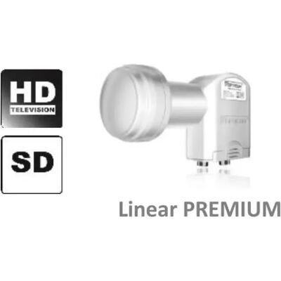 LNB Twin Opticum 0,1 dB 2 sorties protection anti-pluie - Publicité LNB Twin Opticum 0,1 dB 2 sorties protection anti-pluie - Publicité