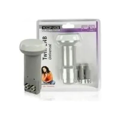 König Tête LNB Twin Konig Double Sorties Rapport Signal/Bruit 0.3dB Diamètre 40mm - Publicité König Tête LNB Twin Konig Double Sorties Rapport Signal/Bruit 0.3dB Diamètre 40mm - Publicité