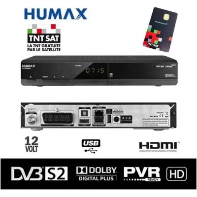 Humax TN7000 Démodulateur Satellite HD TNTSAT HDMI Carte VIACCESS 4 ans - Publicité Humax TN7000 Démodulateur Satellite HD TNTSAT HDMI Carte VIACCESS 4 ans - Publicité
