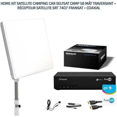 Kit satellite camping-car SELFSAT CAMP 58 + récepteur FRANSAT SRT 7407 - Publicité Kit satellite camping-car SELFSAT CAMP 58 + récepteur FRANSAT SRT 7407 - Publicité
