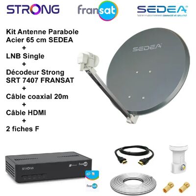 SEDEA Kit Parabole Acier - Publicité SEDEA Kit Parabole Acier - Publicité