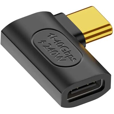 Adaptateur USB-C Avizar 240W Angle Latéral Noir - Adaptateur USB-C - Publicité Adaptateur USB-C Avizar 240W Angle Latéral Noir - Adaptateur USB-C - Publicité