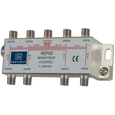 Servimat Rep8s Diviseur 8 voies - Signal Splitter - Publicité Servimat Rep8s Diviseur 8 voies - Signal Splitter - Publicité