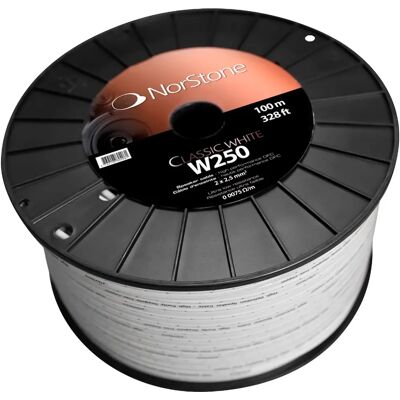 Câble pour enceintes Norstone W250 - 2,5mm² - Blanc - Publicité Câble pour enceintes Norstone W250 - 2,5mm² - Blanc - Publicité