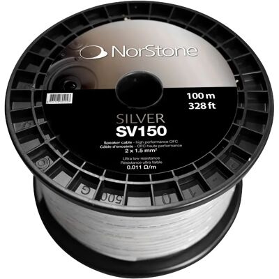 NorStone Câble speaker argent - 100 m - Publicité NorStone Câble speaker argent - 100 m - Publicité