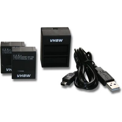 vhbw - CHDHX-301/CHDHN-301 - 2x Batteries - Ensemble de Charge - Publicité vhbw - CHDHX-301/CHDHN-301 - 2x Batteries - Ensemble de Charge - Publicité