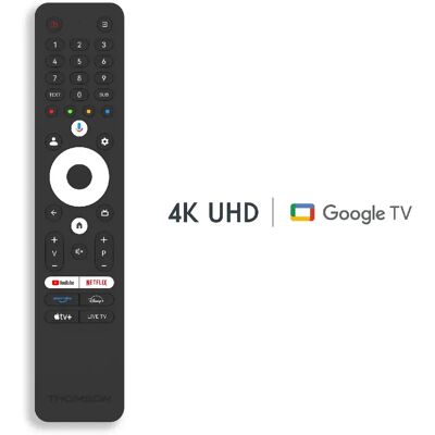 Télécommande Thomson pour 4K Google TV - Publicité Télécommande Thomson pour 4K Google TV - Publicité