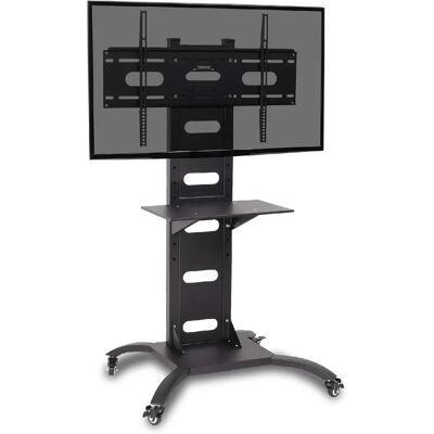 Duronic TVS4T1 Meuble TV pour écran 37 à 70 Pouces Support télévision LCD LED OLED QLED VESA 600x400 mm Charge Max 82 kg roulettes intégrées - Publicité Duronic TVS4T1 Meuble TV pour écran 37 à 70 Pouces Support télévision LCD LED OLED QLED VESA 600x400 mm Charge Max 82 kg roulettes intégrées - Publicité