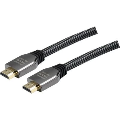 DACOMEX CORDON HDMI 2.1 METAL + NYLON certifié GRS - 1,5m - Publicité DACOMEX CORDON HDMI 2.1 METAL + NYLON certifié GRS - 1,5m - Publicité