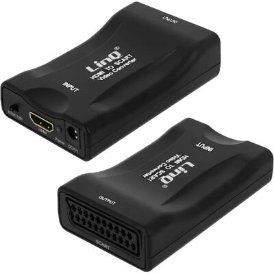 Adaptateur convertisseur vidéo HDMI à Scart LinQ - Noir - Publicité Adaptateur convertisseur vidéo HDMI à Scart LinQ - Noir - Publicité