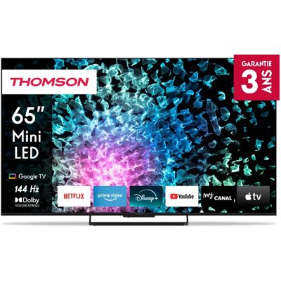Thomson 65” (165 Cm) LED 4k Uhd Google TV Mini LED, Google Asistant, 144 Hz - Publicité Thomson 65” (165 Cm) LED 4k Uhd Google TV Mini LED, Google Asistant, 144 Hz - Publicité