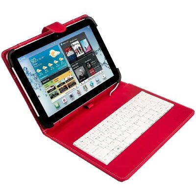 Etui avec Clavier Silver Electronics 111916140199 - 9-10.1 pouces - Publicité Etui avec Clavier Silver Electronics 111916140199 - 9-10.1 pouces - Publicité
