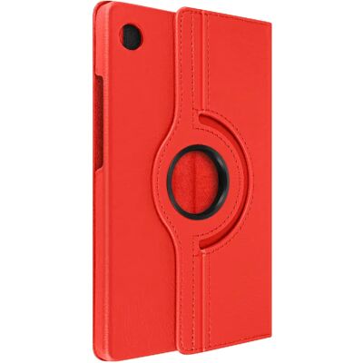 Étui folio rouge pour Samsung Galaxy Tab A9 - Rotation à 360° - Publicité Étui folio rouge pour Samsung Galaxy Tab A9 - Rotation à 360° - Publicité