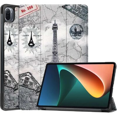 HTDMobiles Xiaomi Pad 5 / Pad 5 Pro - Tour Eiffel - Faux cuir - coque tablette 11 pouces - Publicité HTDMobiles Xiaomi Pad 5 / Pad 5 Pro - Tour Eiffel - Faux cuir - coque tablette 11 pouces - Publicité