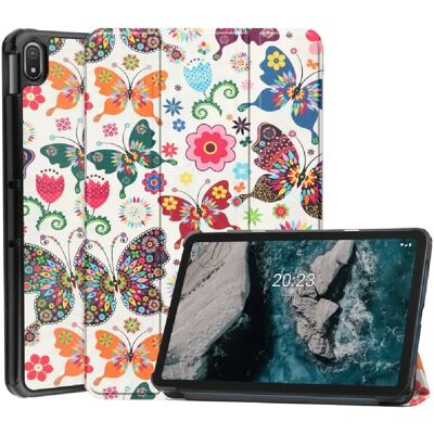 Coque de tablette en simili cuir Papillons Htdmobiles - Protection contre chocs - Publicité Coque de tablette en simili cuir Papillons Htdmobiles - Protection contre chocs - Publicité