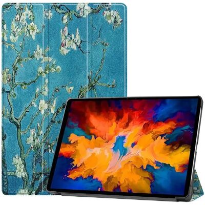 Étui en cuir synthétique pour tablette - Lenovo Tab P11 Pro - Fleurs - Protection - Publicité Étui en cuir synthétique pour tablette - Lenovo Tab P11 Pro - Fleurs - Protection - Publicité